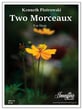 Two Morceaux Harp Solo cover